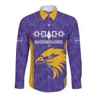 Custom Haudenosaunee Lacrosse Long Sleeve Button Shirt 2025 Go Nationals