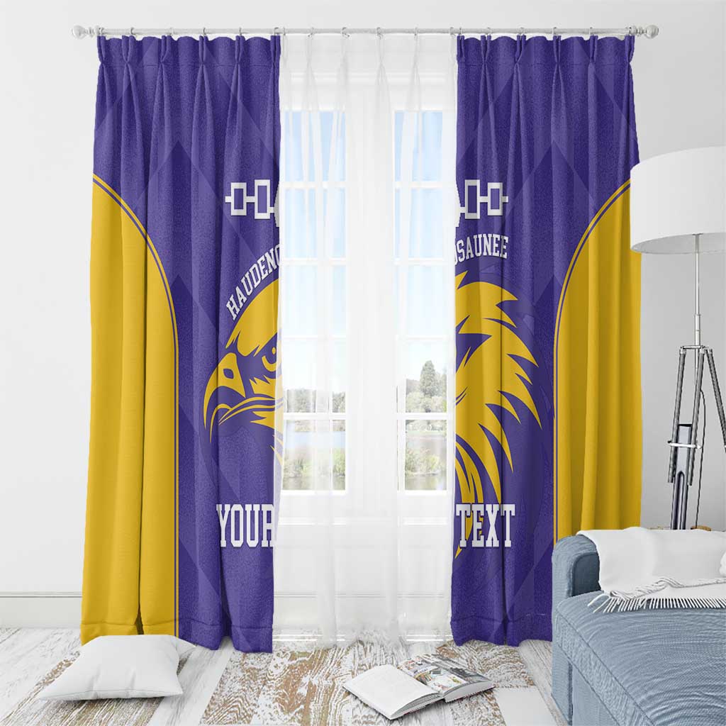 Custom Haudenosaunee Lacrosse Window Curtain 2025 Go Nationals