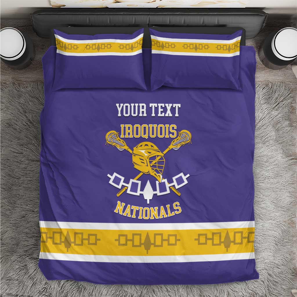 Custom Iroquois Lacrosse Bedding Set Haudenosaunee Nationals