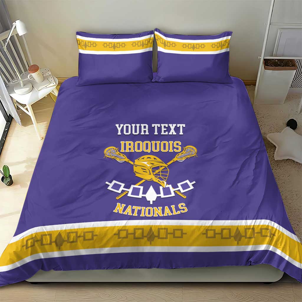 Custom Iroquois Lacrosse Bedding Set Haudenosaunee Nationals