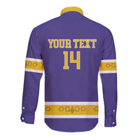 Custom Iroquois Lacrosse Long Sleeve Button Shirt Haudenosaunee Nationals