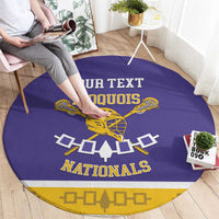 Custom Iroquois Lacrosse Round Carpet Haudenosaunee Nationals