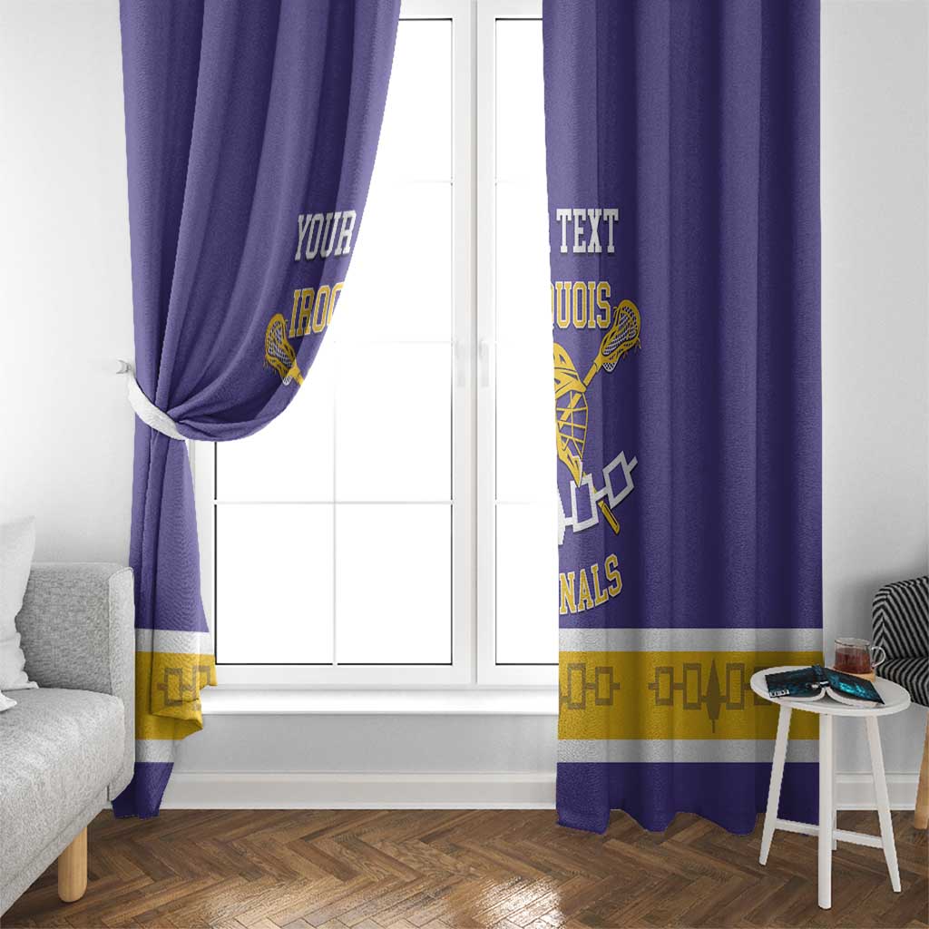 Custom Iroquois Lacrosse Window Curtain Haudenosaunee Nationals