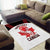 Custom Canada Lacrosse Area Rug Go Champions Maple Leaf