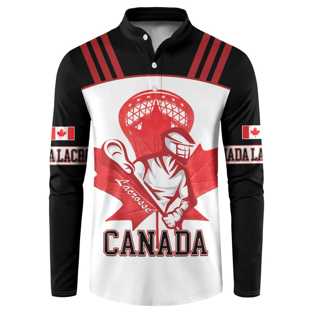 Custom Canada Lacrosse Button Sweatshirt Go Champions Maple Leaf