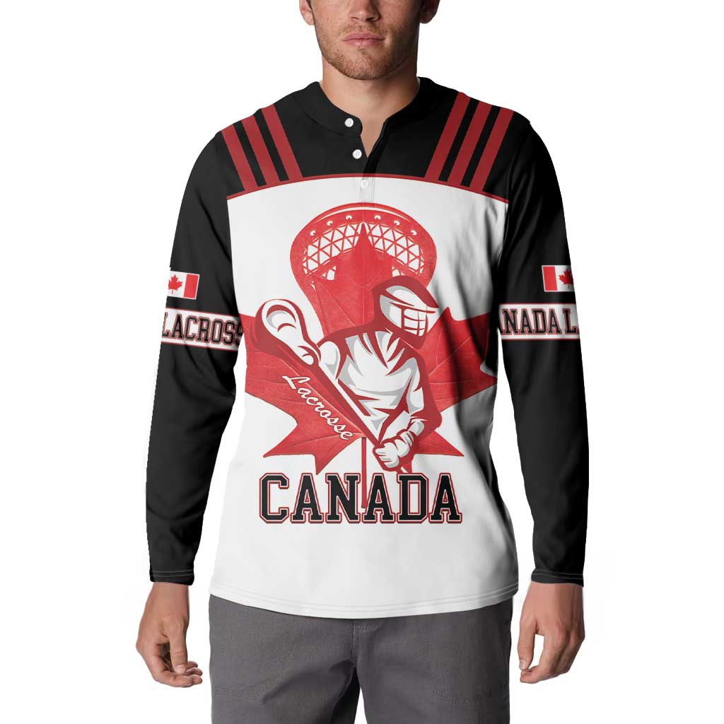 Custom Canada Lacrosse Button Sweatshirt Go Champions Maple Leaf