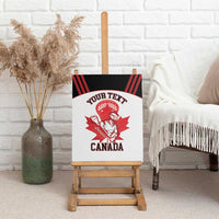 Custom Canada Lacrosse Canvas Wall Art Go Champions Maple Leaf