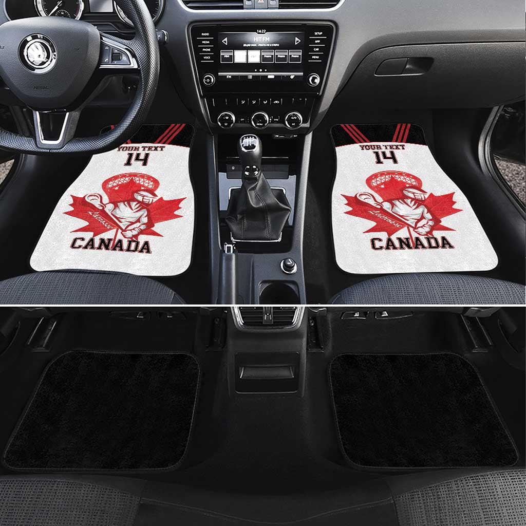 Custom Canada Lacrosse Car Mats Go Champions Maple Leaf