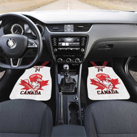 Custom Canada Lacrosse Car Mats Go Champions Maple Leaf