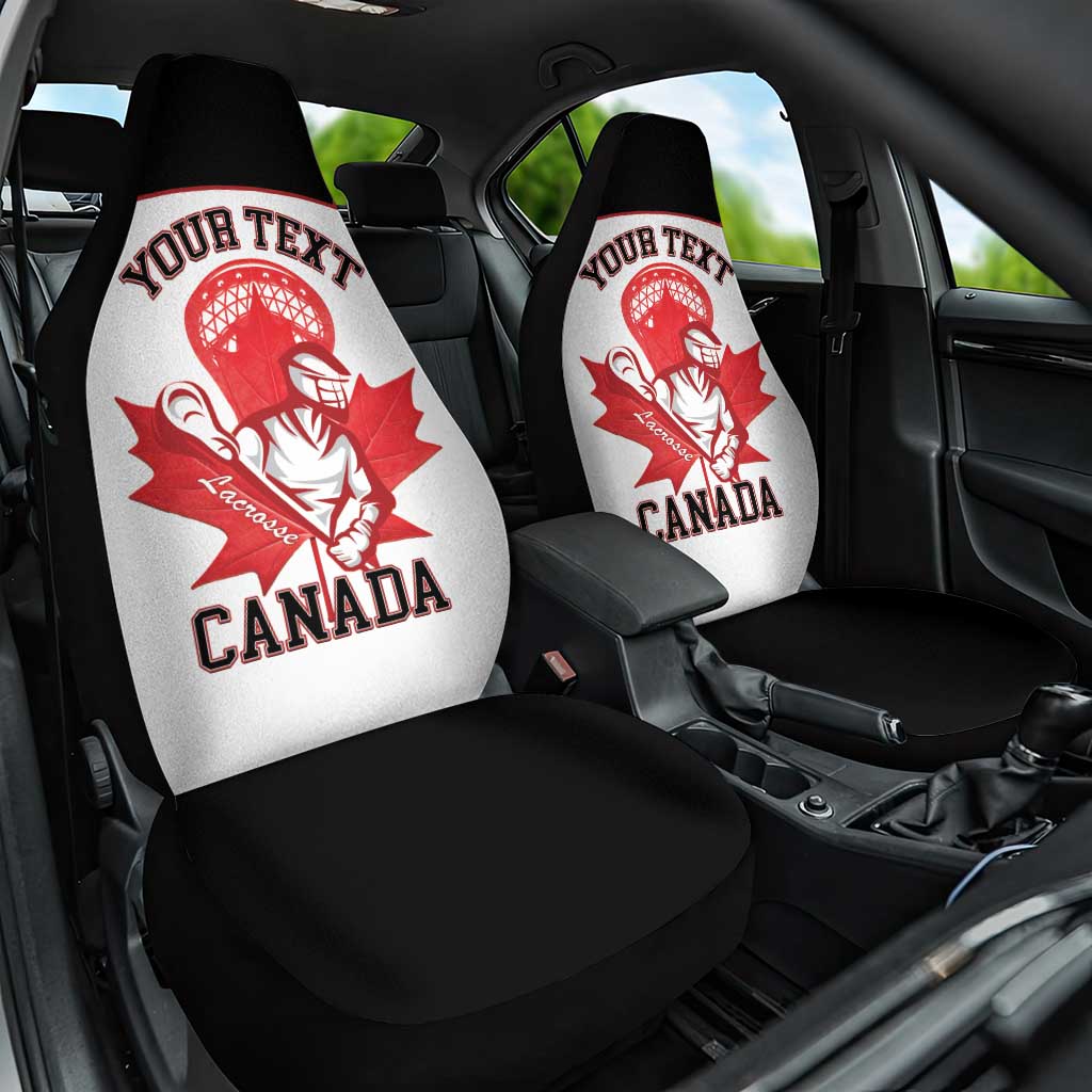 Custom Canada Lacrosse Car Seat Cover Go Champions Maple Leaf