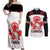 Custom Canada Lacrosse Couples Matching Off Shoulder Maxi Dress and Long Sleeve Button Shirt Go Champions Maple Leaf