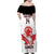 Custom Canada Lacrosse Family Matching Off Shoulder Maxi Dress and Hawaiian Shirt Go Champions Maple Leaf