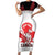 Custom Canada Lacrosse Family Matching Short Sleeve Bodycon Dress and Hawaiian Shirt Go Champions Maple Leaf