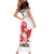 Custom Canada Lacrosse Family Matching Short Sleeve Bodycon Dress and Hawaiian Shirt Go Champions Maple Leaf