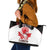 Custom Canada Lacrosse Leather Tote Bag Go Champions Maple Leaf