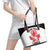 Custom Canada Lacrosse Leather Tote Bag Go Champions Maple Leaf