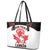 Custom Canada Lacrosse Leather Tote Bag Go Champions Maple Leaf