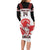 Custom Canada Lacrosse Long Sleeve Bodycon Dress Go Champions Maple Leaf