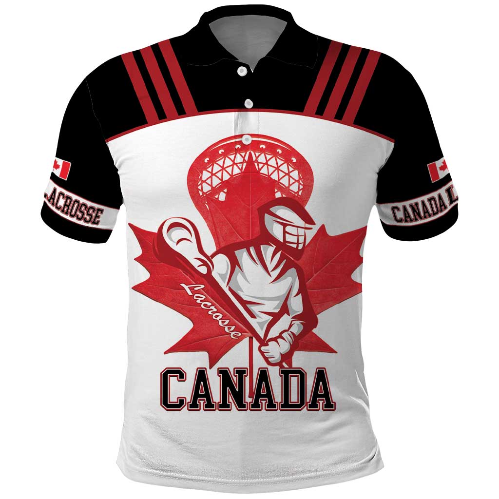 Custom Canada Lacrosse Polo Shirt Go Champions Maple Leaf