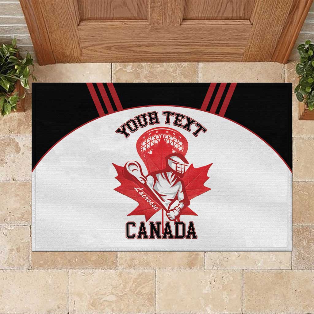 Custom Canada Lacrosse Rubber Doormat Go Champions Maple Leaf