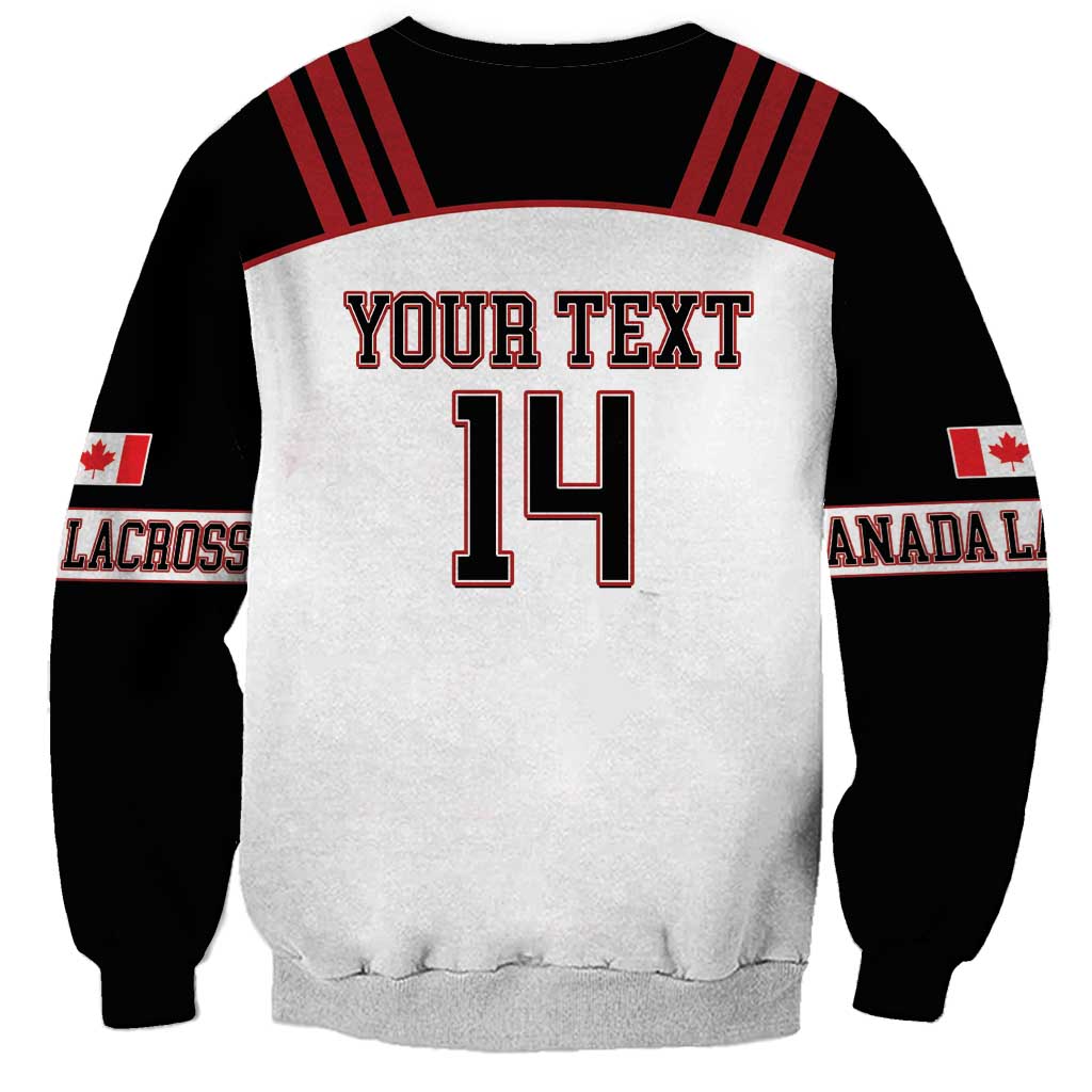 Custom Canada Lacrosse Sweatshirt Go Champions Maple Leaf