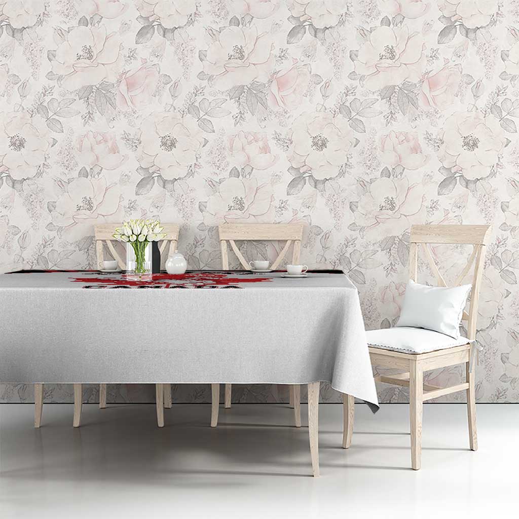 Custom Canada Lacrosse Tablecloth Go Champions Maple Leaf