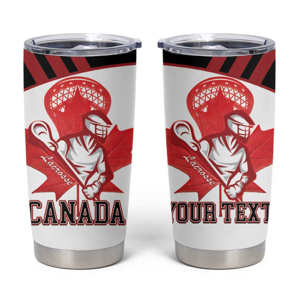 Custom Canada Lacrosse Tumbler Cup Go Champions Maple Leaf