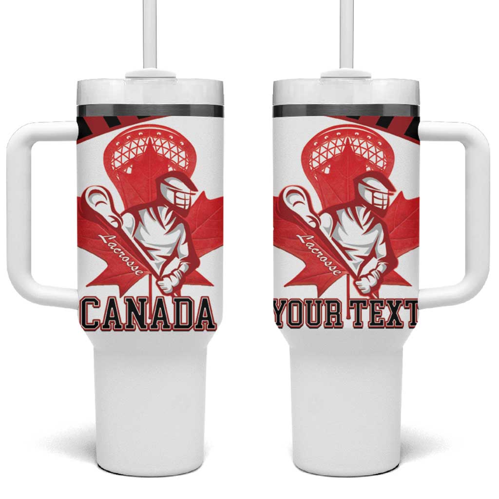 Custom Canada Lacrosse Tumbler With Handle Go Champions Maple Leaf