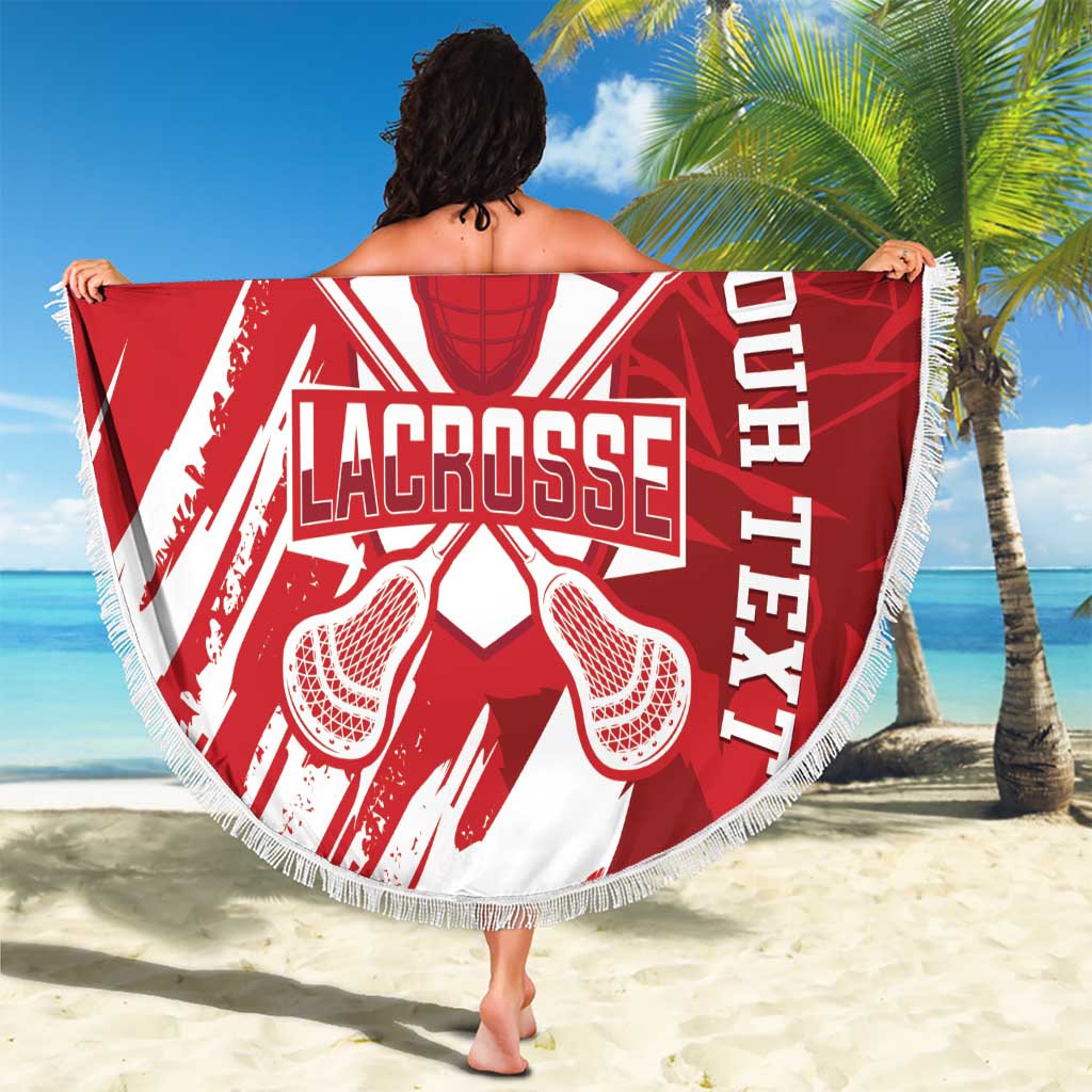 Custom England Lacrosse Beach Blanket Go Champions Rose