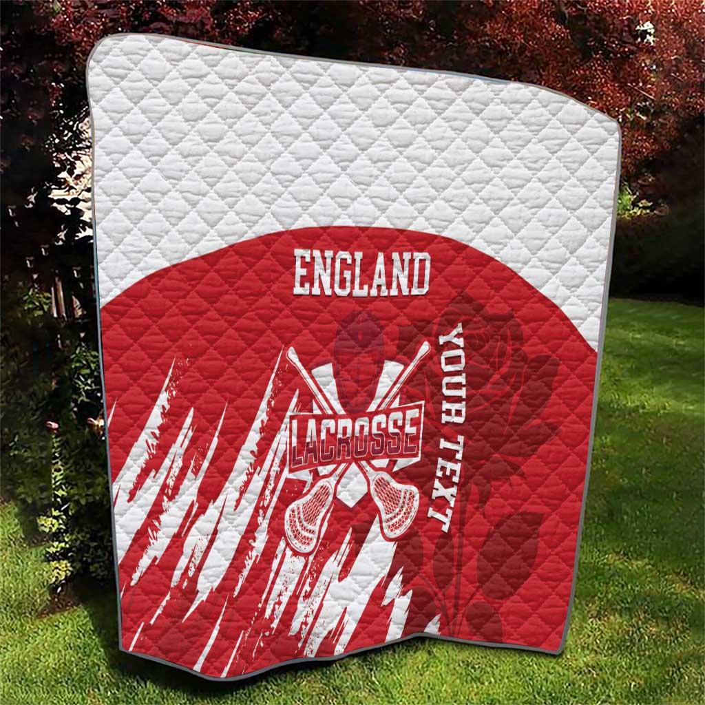 Custom England Lacrosse Quilt Go Champions Rose