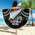 Custom New Zealand Silver Fern Rugby Beach Blanket All Black Since 1892 Aotearoa Moko Maori - Wonder Print Shop