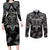 Custom New Zealand Silver Fern Rugby Couples Matching Long Sleeve Bodycon Dress and Long Sleeve Button Shirt All Black Since 1892 Aotearoa Moko Maori - Wonder Print Shop