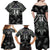 Custom New Zealand Silver Fern Rugby Family Matching Off Shoulder Maxi Dress and Hawaiian Shirt All Black Since 1892 Aotearoa Moko Maori - Wonder Print Shop