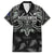 Custom New Zealand Silver Fern Rugby Family Matching Short Sleeve Bodycon Dress and Hawaiian Shirt All Black Since 1892 Aotearoa Moko Maori - Wonder Print Shop