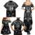 Custom New Zealand Silver Fern Rugby Family Matching Summer Maxi Dress and Hawaiian Shirt All Black Since 1892 Aotearoa Moko Maori - Wonder Print Shop