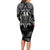 Custom New Zealand Silver Fern Rugby Long Sleeve Bodycon Dress All Black Since 1892 Aotearoa Moko Maori - Wonder Print Shop