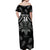 Custom New Zealand Silver Fern Rugby Off Shoulder Maxi Dress All Black Since 1892 Aotearoa Moko Maori - Wonder Print Shop