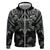 Custom New Zealand Silver Fern Rugby Zip Hoodie All Black Since 1892 Aotearoa Moko Maori - Wonder Print Shop