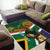 Custom South Africa Rugby Area Rug 2024 Go Springboks Mascot African Pattern - Wonder Print Shop