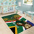 Custom South Africa Rugby Area Rug 2024 Go Springboks Mascot African Pattern - Wonder Print Shop