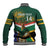 Custom South Africa Rugby Baseball Jacket 2024 Go Springboks Mascot African Pattern - Wonder Print Shop