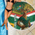 Custom South Africa Rugby Beach Blanket 2024 Go Springboks Mascot African Pattern - Wonder Print Shop