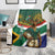 Custom South Africa Rugby Blanket 2024 Go Springboks Mascot African Pattern