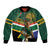 Custom South Africa Rugby Bomber Jacket 2024 Go Springboks Mascot African Pattern - Wonder Print Shop