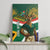 Custom South Africa Rugby Canvas Wall Art 2024 Go Springboks Mascot African Pattern - Wonder Print Shop