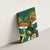 Custom South Africa Rugby Canvas Wall Art 2024 Go Springboks Mascot African Pattern - Wonder Print Shop