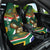 Custom South Africa Rugby Car Seat Cover 2024 Go Springboks Mascot African Pattern - Wonder Print Shop