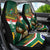 Custom South Africa Rugby Car Seat Cover 2024 Go Springboks Mascot African Pattern - Wonder Print Shop