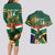 Custom South Africa Rugby Couples Matching Long Sleeve Bodycon Dress and Hawaiian Shirt 2024 Go Springboks Mascot African Pattern - Wonder Print Shop