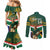 Custom South Africa Rugby Couples Matching Mermaid Dress and Long Sleeve Button Shirt 2024 Go Springboks Mascot African Pattern